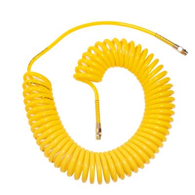 Spirali di collegamento per sistemi mobili, per autofficine e gommisti in COEX PU/PA  con raccordi girevoli 3/8'' maschio