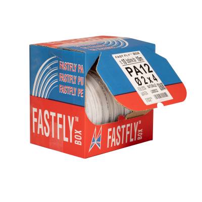 Tubi calibrati FAST FLY™ BOX Poliammide PA12 scatole con 10 bobine da 10 metri