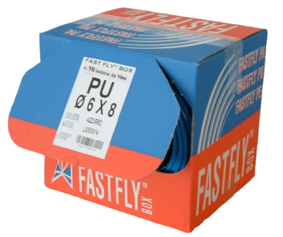 Tubi calibrati FAST FLY™ BOX PU - scatole da 10 bobine da 10 metri